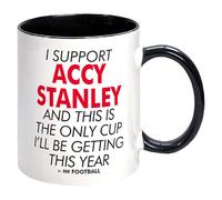 I Support Accrington Stanley and This is only Cup -Gift Boxed Mug Present idea for Fan Supporter