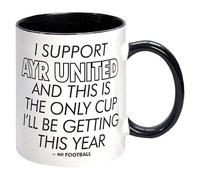 I Support Ayr United and This is only Cup -Gift Boxed Mug Present idea for Fan Supporter