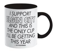 I Support Elgin City and This is only Cup -Gift Boxed Mug Present idea for Fan Supporter