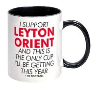 I Support Leyton Orient and This is only Cup -Gift Boxed Mug Present idea for Fan Supporter