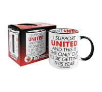 I Support Manchester United -Gift Boxed Mug Present idea for Man Utd Fan Supporter