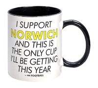 I Support Norwich City and This is only Cup -Gift Boxed Mug Present idea for Fan Supporter
