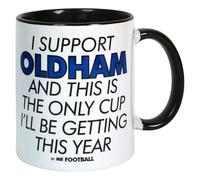I Support Oldham Athletic and This is only Cup -Gift Boxed Mug Present idea for Fan Supporter