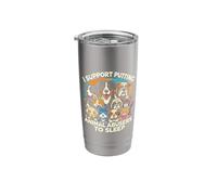 I Support Putting Animal Abusers to Sleep Stainless Steel Insulated Tumbler