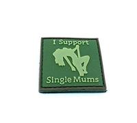 I Support Single Mums Airsoft PVC Patch Green