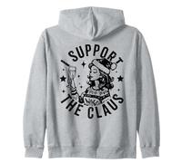 I Support the Claus Zip Hoodie