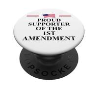 I Support the First Amendment Freedom Speech 1st Amendment PopSockets Adhesive PopGrip