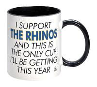 I Support The Rhinos Rugby League Mug - Gift for Leeds Rugby Fan