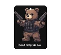 I Support The Right to Arm Bears Car Air Fresheners Scent Cards Square