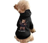 I Support The Right to Arm Bears Dog Hoodie Sweatshirt Pet Clothes Dog Pullover Sweaters Winter Jacket for Dogs Cats