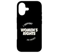 I Support Women’s Rights and Wrongs Bold Text Graphic Case for iPhone 17