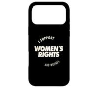 I Support Women’s Rights and Wrongs Bold Text Graphic Case for iPhone 17 Pro Max