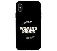 I Support Women’s Rights and Wrongs Bold Text Graphic Case for iPhone X/XS