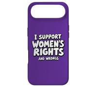 I Support Women’s Rights and Wrongs Funny Feminist Equality Case for iPhone Air