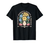 I Support Women's Rights and Wrongs Boho Flower T-Shirt