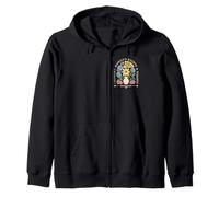 I Support Women's Rights And Wrongs Boho Flower Zip Hoodie