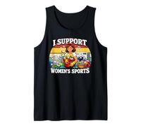 I Support Womens Sports Funny Cleaning Lady Housekeeping Tank Top