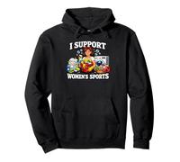 I Support Womens Sports Funny Housekeeping Cleaning Lady Mom Pullover Hoodie