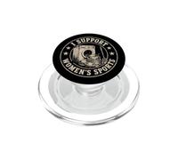 I Support Women's Sports, Unwearable Aduld Humor Feminism PopSockets PopGrip for MagSafe