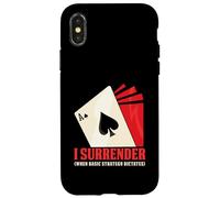 I Surrender When Basic Strategy Dictates Blackjack Player Case for iPhone X/XS