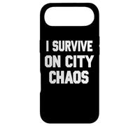 I Survive on City Chaos Sarcastic Urban Humor Case for iPhone Air