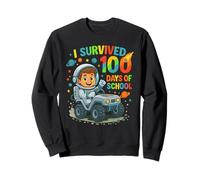 I Survived 100 Days Of School Astronaut Space Boys Kids Sweatshirt