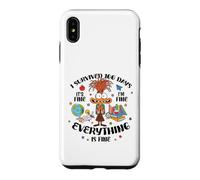 I Survived 100 Days Of School Everything Is Fine Funny Cat Case for iPhone XS Max