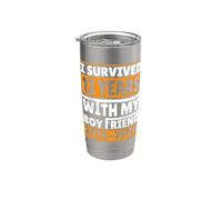 I Survived 12 Years with My Boyfriend 2014 2026 Anniversary Stainless Steel Insulated Tumbler