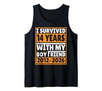 I Survived 13 Years with My Boyfriend 2013 2026 Anniversary Tank Top