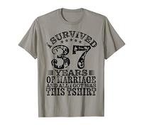 I Survived 37 Years Marriage 37TH Anniversary Thirty Seventh T-Shirt
