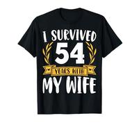 I Survived 54 Years with My Wife - 54th Year Anniversary T-Shirt