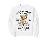 I Survived 67 Days I'm Fine Everything Fine Chihuahua Dog Sweatshirt