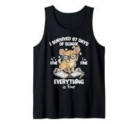 I Survived 67 Days I'm Fine Everything Fine Chihuahua Dog Tank Top