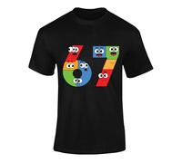 I Survived 67 Days of School colourful T-shirt-perfect for Maths Day, Mathematics for kids and teachers Black 7-8 Years Style 02