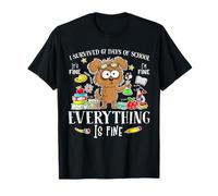 I Survived 67 Days of School Funny Dog Lover Science 67 Meme T-Shirt