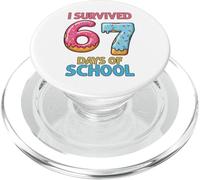 I Survived 67 Days of School Ice Cream Six Seven Teacher PopSockets PopGrip for MagSafe