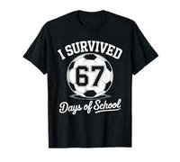 I Survived 67 Days of School Kids Boys Soccer T-Shirt