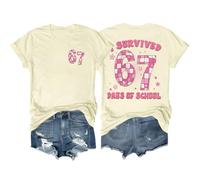 I Survived 67 Days of School Shirt 6 7 Meme Shirt Funny 67 Tshirt Unisex