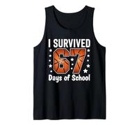 I Survived 67 Days of School Teachers Students Basketball Tank Top