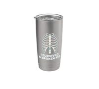 I Survived A Broken Rib Recovery Survivor Stainless Steel Insulated Tumbler