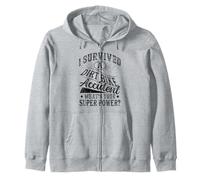 i survived a Dirt bike accident what's your superpower gifts Zip Hoodie