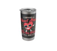 I Survived A Heart Attack - Heart Attack Survivor Recovery Stainless Steel Insulated Tumbler