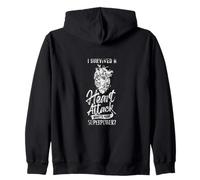 I Survived A Heart Attack What's Your Superpower Cardiac Zip Hoodie