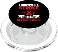 I Survived A Stroke What's your Superpower? - Stroke PopSockets PopGrip for MagSafe
