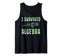 I Survived Algebra Math Class School Tank Top