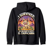 I Survived An Encounter With El Chupacabra Zip Hoodie