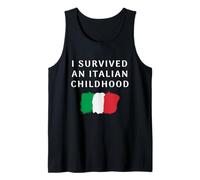I Survived An Italian Childhood Funny Italian Tank Top