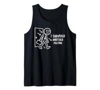 I Survived Another Meeting, Funny Manager Worker Employee Tank Top