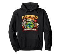 I Survived Another News Cycle Funny Chaos Pullover Hoodie