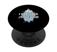 I Survived Antarctica Continent Expedition Antarctica PopSockets Adhesive PopGrip